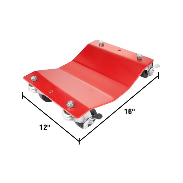 Fleming Supply Set Of 4 Wheel Dollies With Brakes